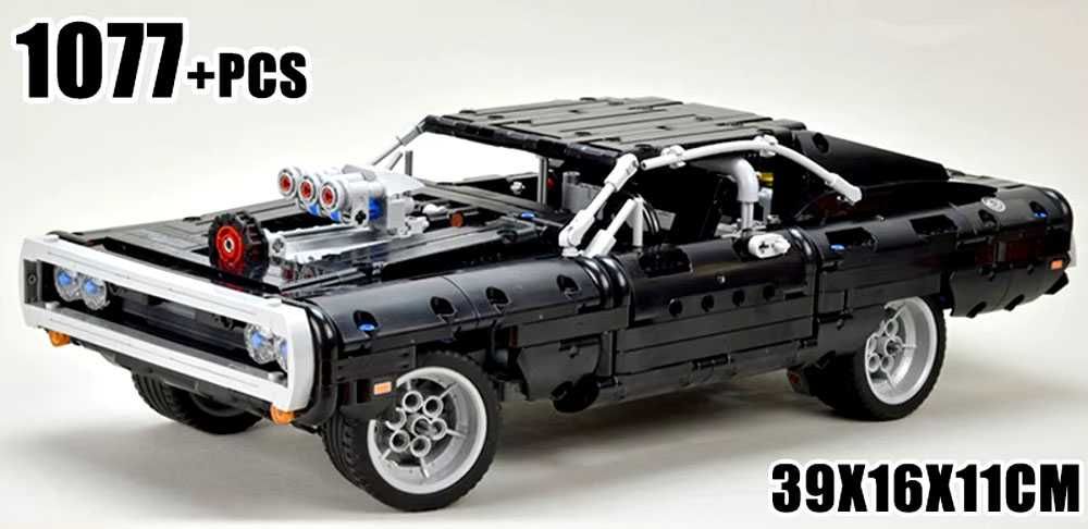 Zestaw klocków auto DODGE Charger 1077el Klocki jak lego na prezent
