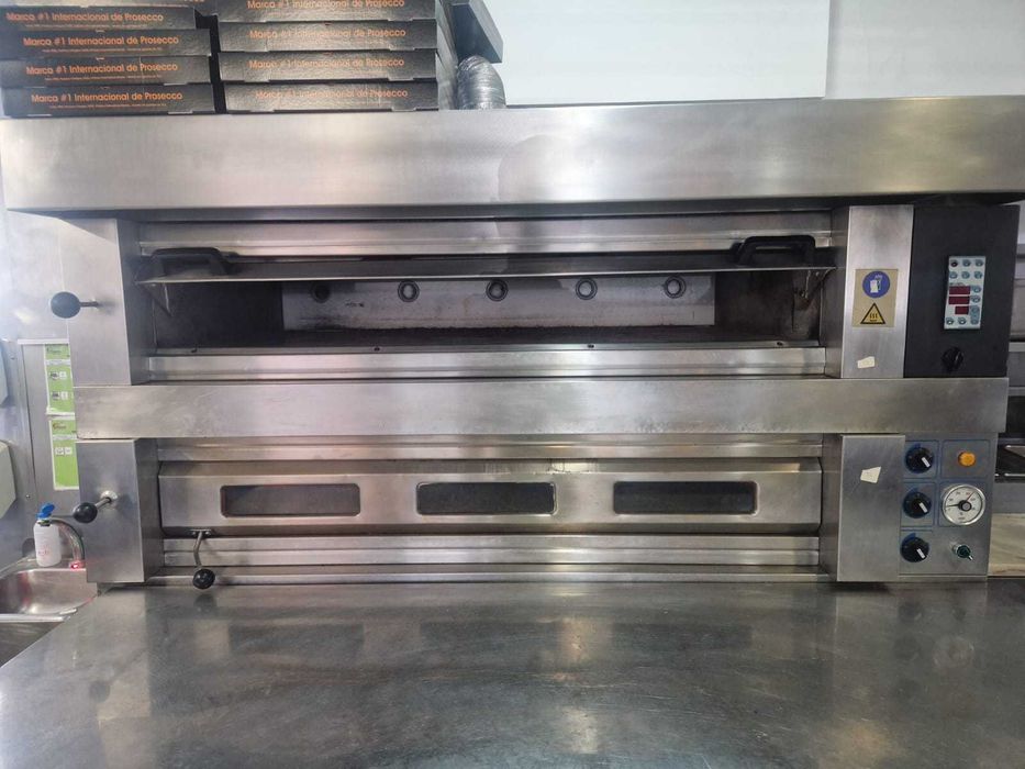 Forno de pizza para restaurante e outros equipamentos