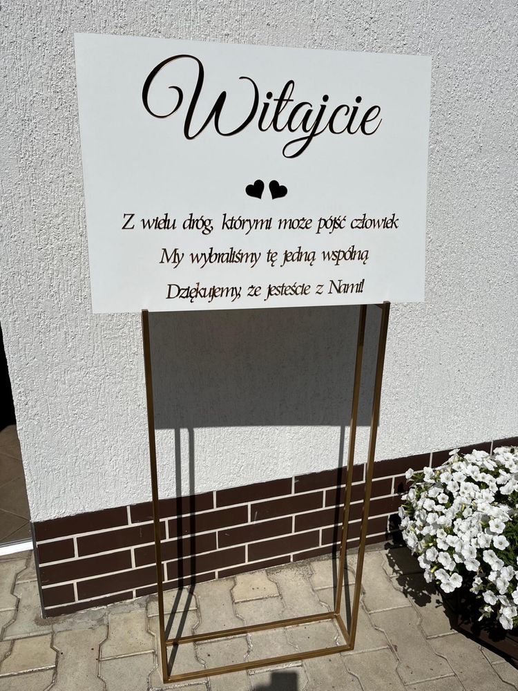 Tablica powitalna dla gości