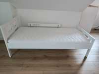 Łóżko Ikea Kritter, dzieciece, białe, z materacem