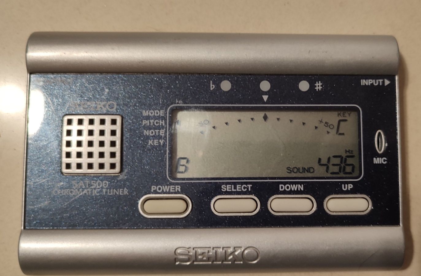 SEIKO SAT-500 tuner stroik chromatyczny