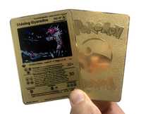 Pokemon carta metal dourada