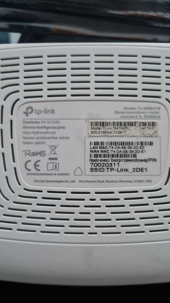 Router tp link WR841N