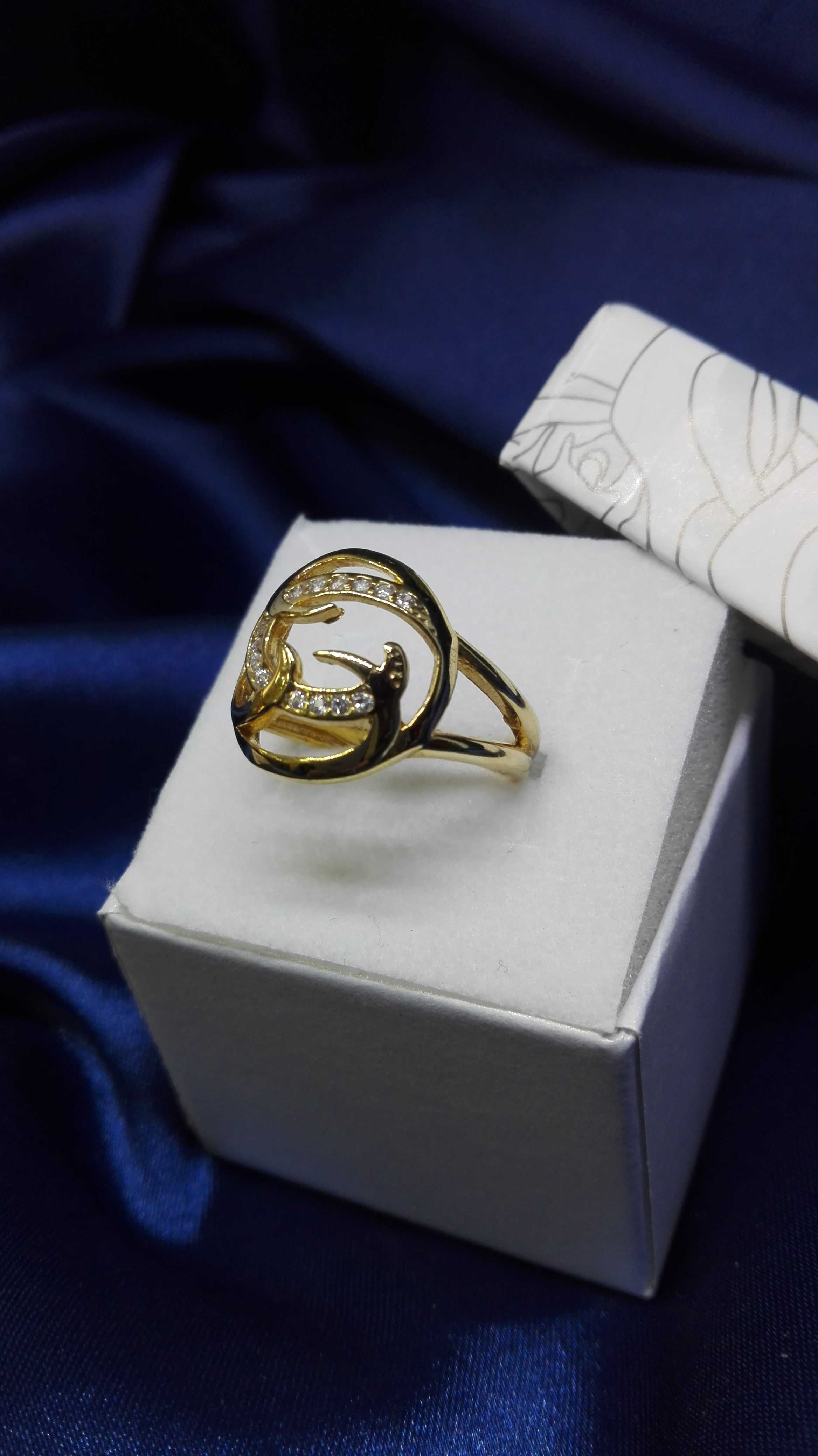 Prześliczny złoty pierścionek, złoto 333, rozmiar 16