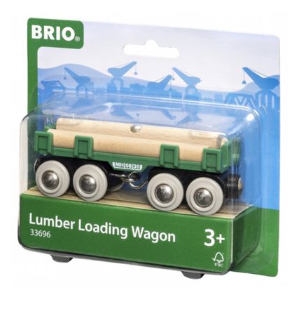 Brio wagon z drewnem dlugi, 33696