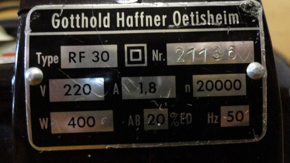 Профессиональный фрезер! Gotthold Haffner RF 30.400W/20000 Об.