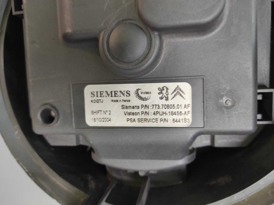 Citroen C5, Peugeot 407, OE: 77370.80501AF, Wentylator nawiewu Siemens