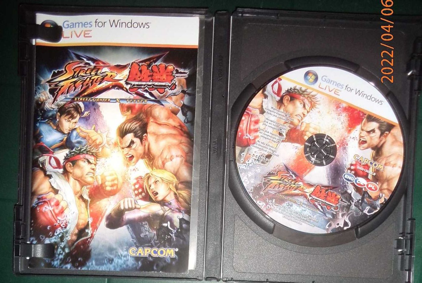 Street Fighter X Tekken PC DVD BOX, bez kodu, Capcom, Cenega, 2012