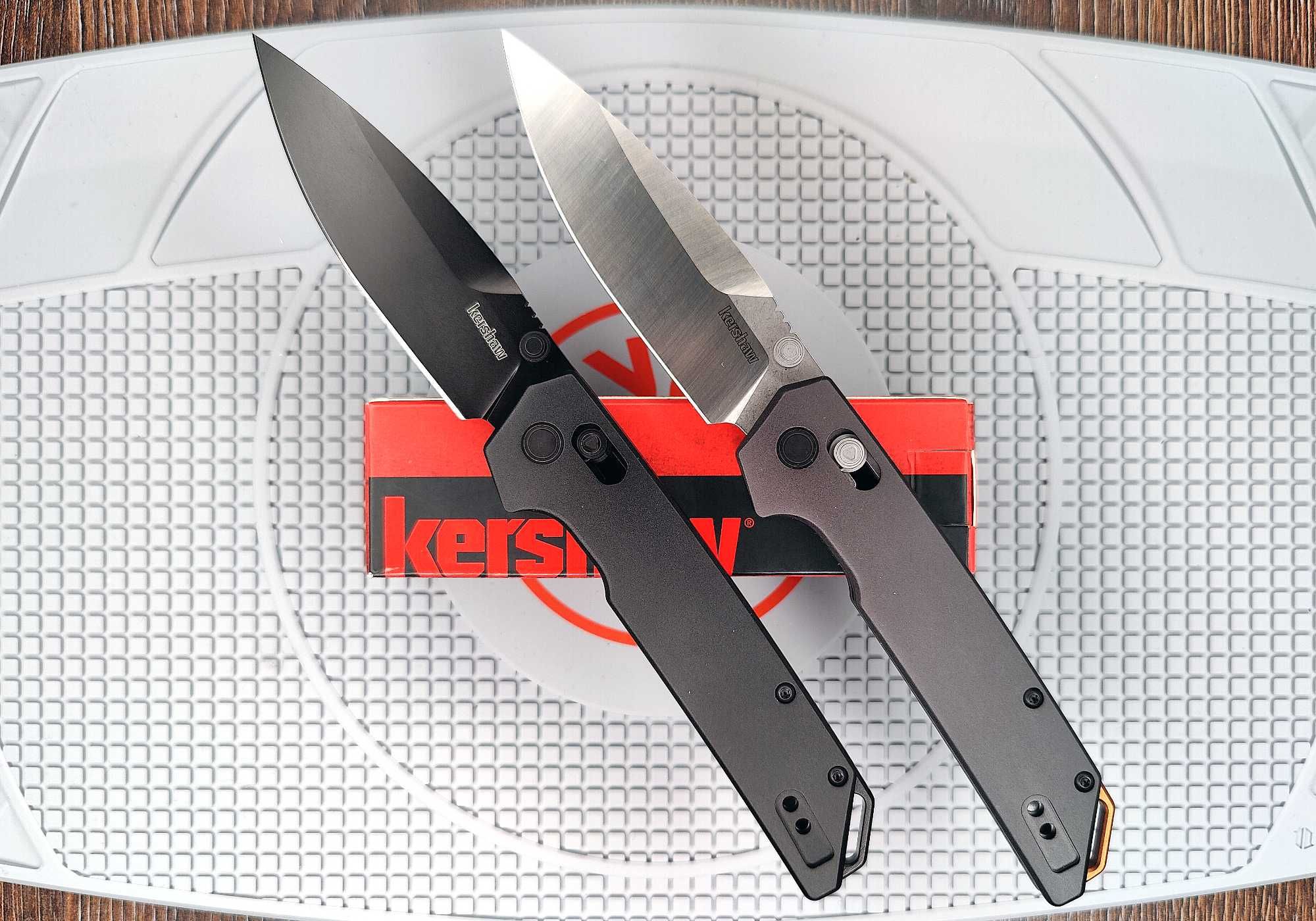 Складаний ніж Kershaw Iridium DuraLock Gray/Black, сталь D2