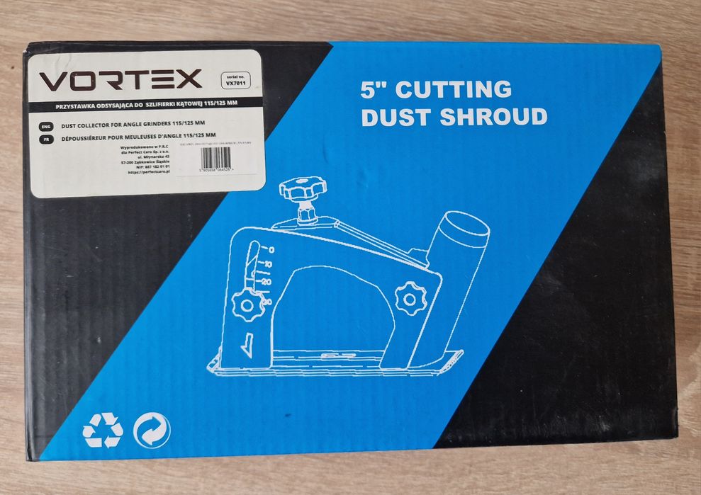 Przystawka odsysająca do szlifierki kątowej 115/125 mm