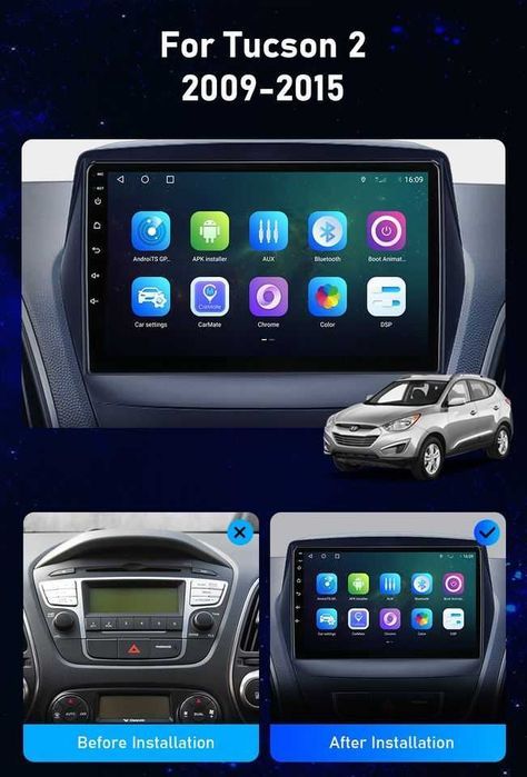 Radio Android Hyundai TUCSON IX35 gps bluetooth