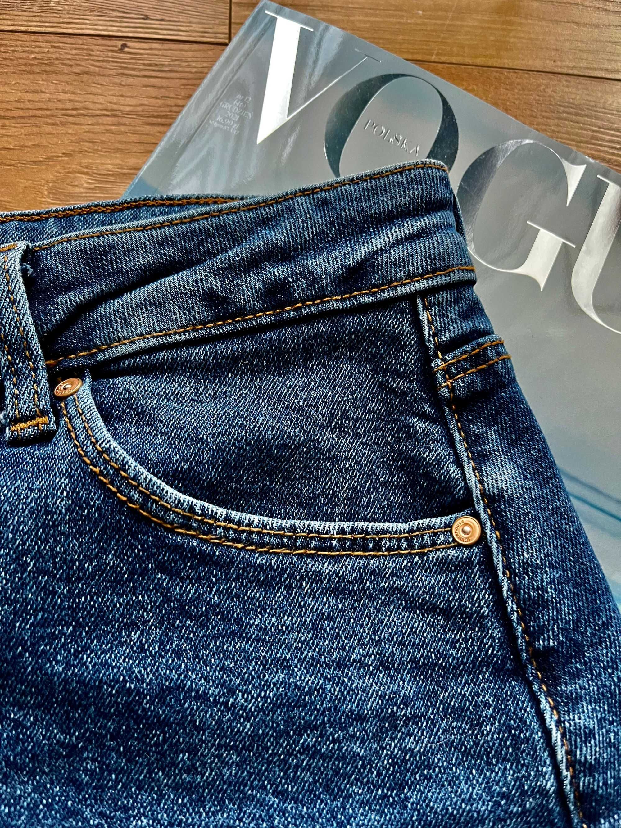 Spódnica jeansowa dżinsowa 38 niebieska Clockhouse vintage klasyczna
