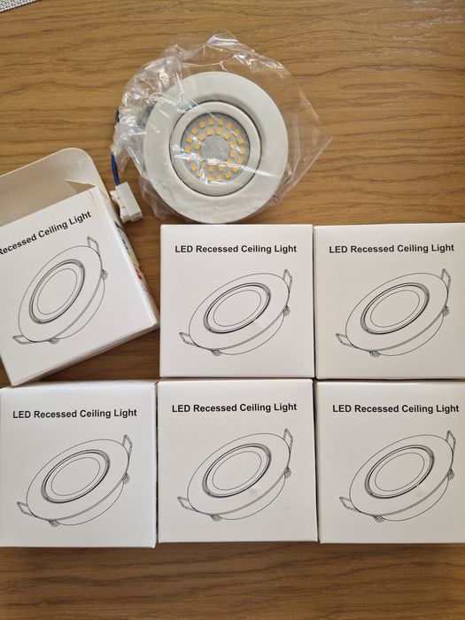 Reflektory LED do zabudowy 6W – 6 szt