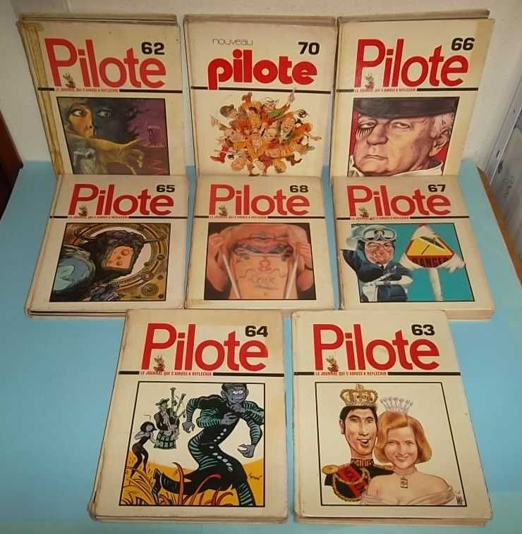 PILOTE - 7 Volumes encadernados desde 1973