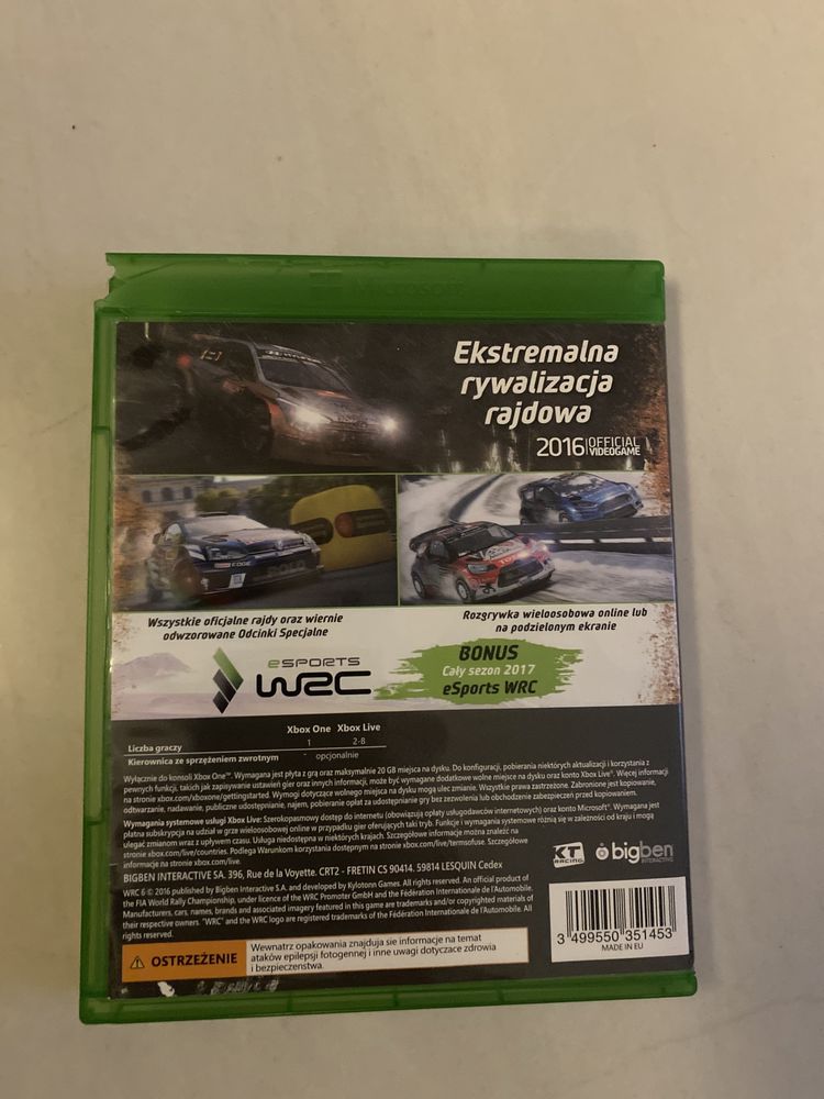 Gra Wrc 6 na xbox one