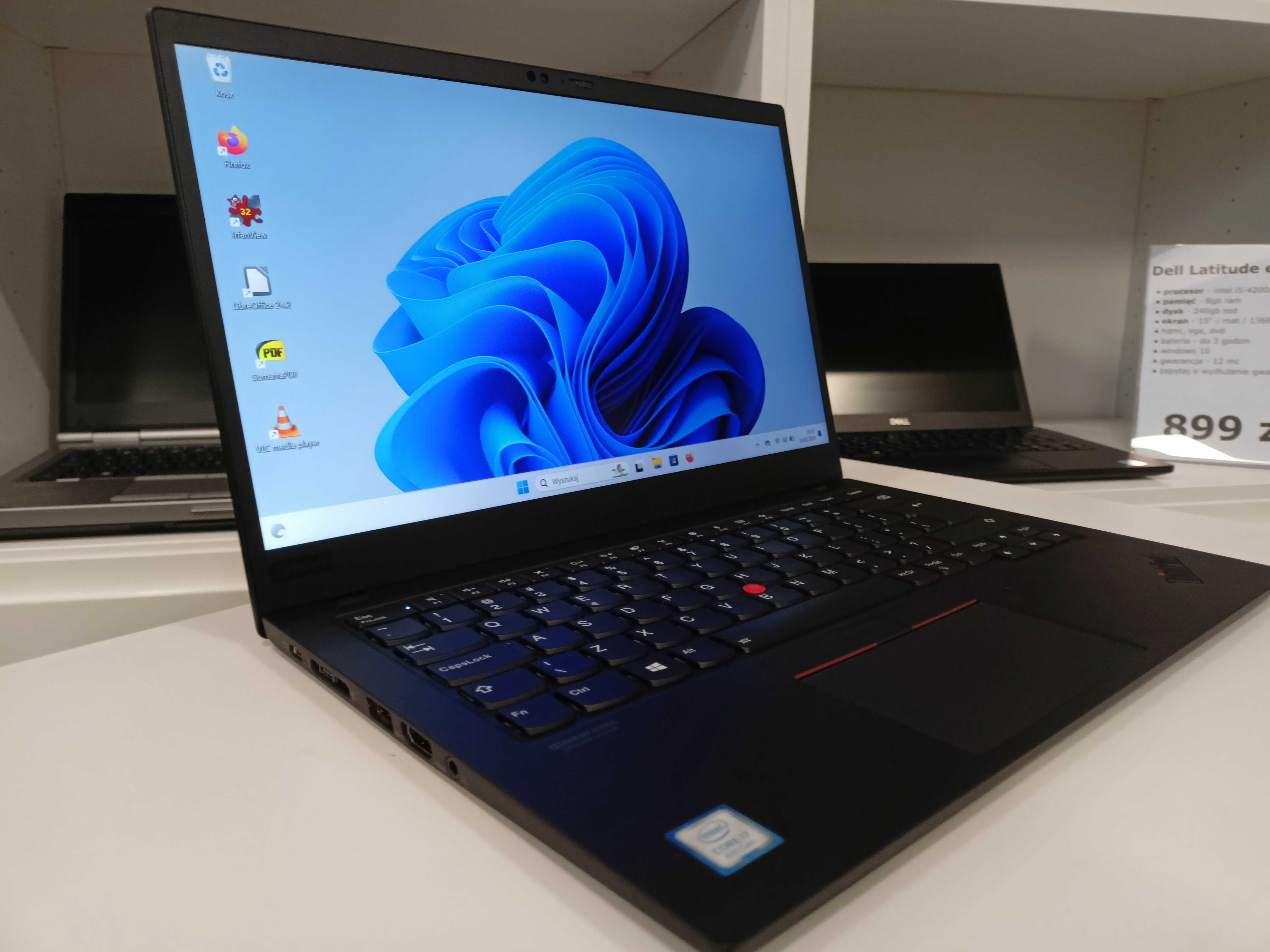 Lenovo X1 Carbon i7-8650u 16gb 256gb usb-c HDMI IPS FV23% GW12 RATY0%