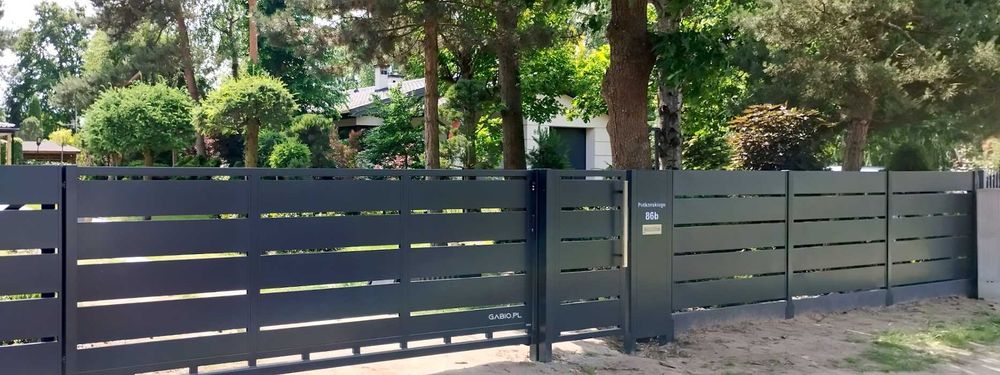 Brama przesuwna z paneli z blachy wys. 1,5/5m - plus inne wys i dług