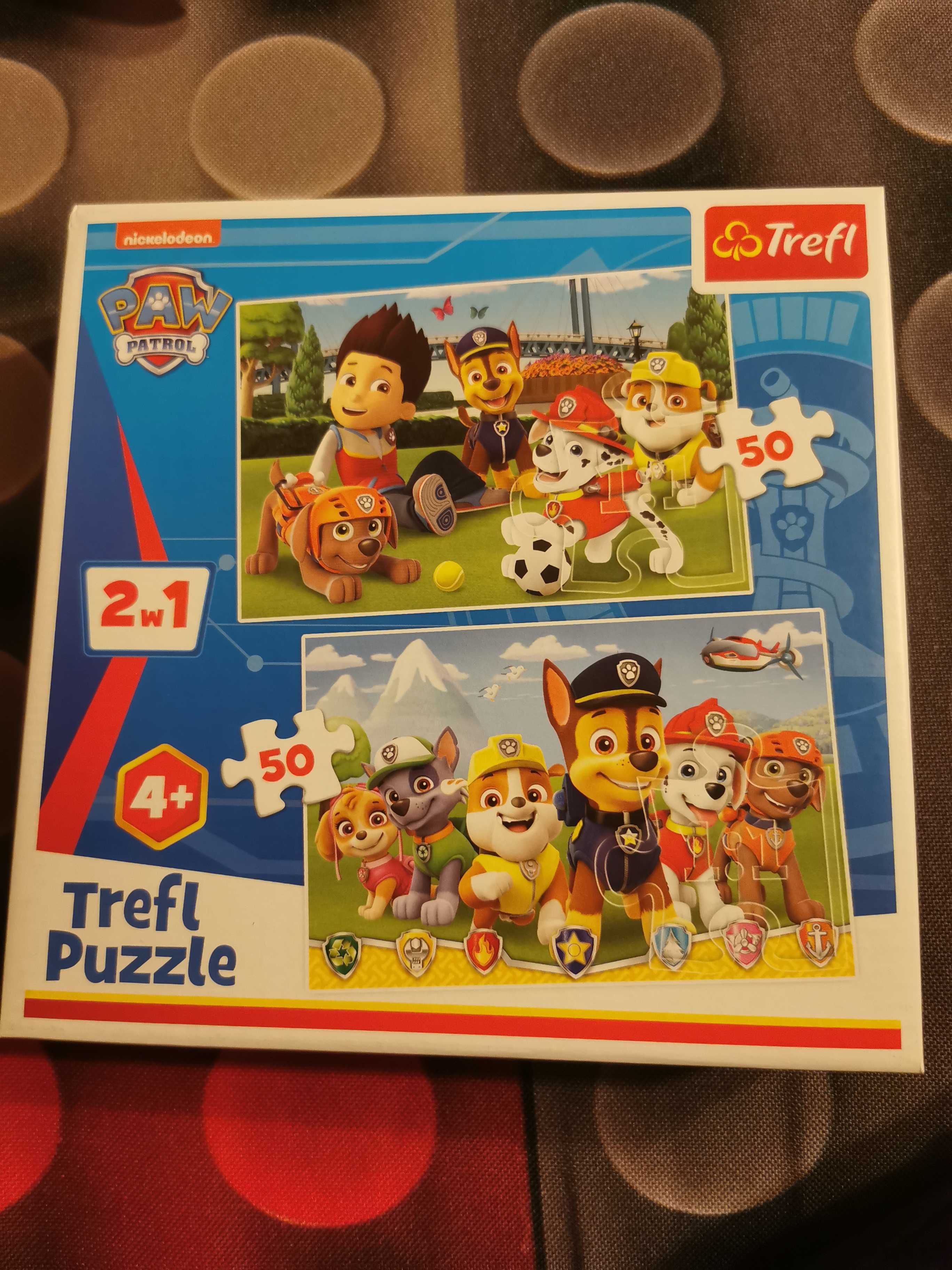 Puzzle Psi Patrol (Paw patrol) 2w1, 2x 50 elementów