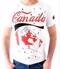 Koszulka T-Shirt męski Canada Goose  biała