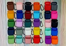 Чехол кейс Silicone Case для наушников AirPods аирподс 1/2