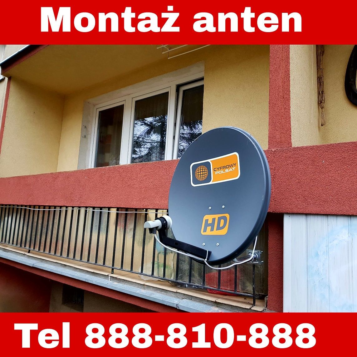 Montaż serwis anten  kamer systemów alarmowych 888_810_888