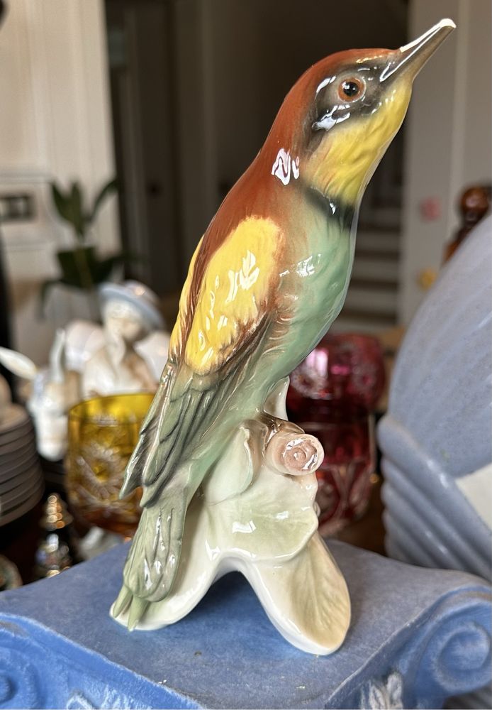 Goebel Figurka ptak sygnowany dekoracja uszkodzony 1067