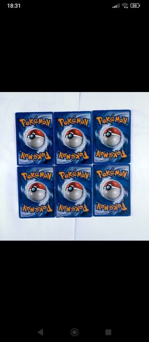 6 cartas Pokémon