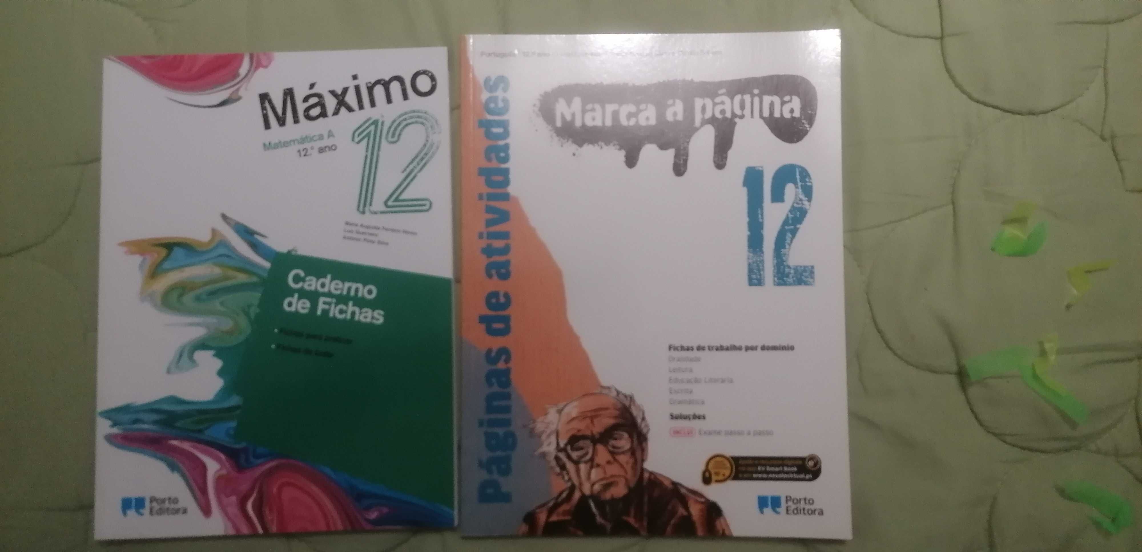 Livros de exercício  (como NOVOS) 10°\11°\12°