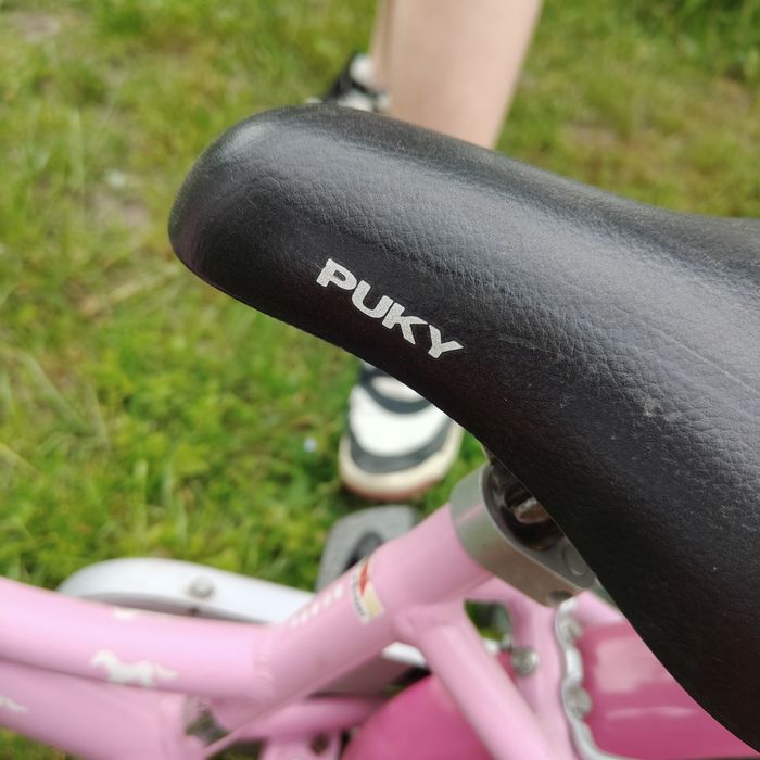 Rowerek puky 16 cali puky pony różowy boczne kółka bagażnik aluminiowy
