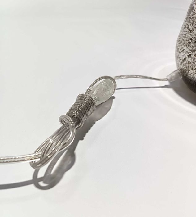 Candeeiro Volcano Prata | Vidro da Marinha Grande!