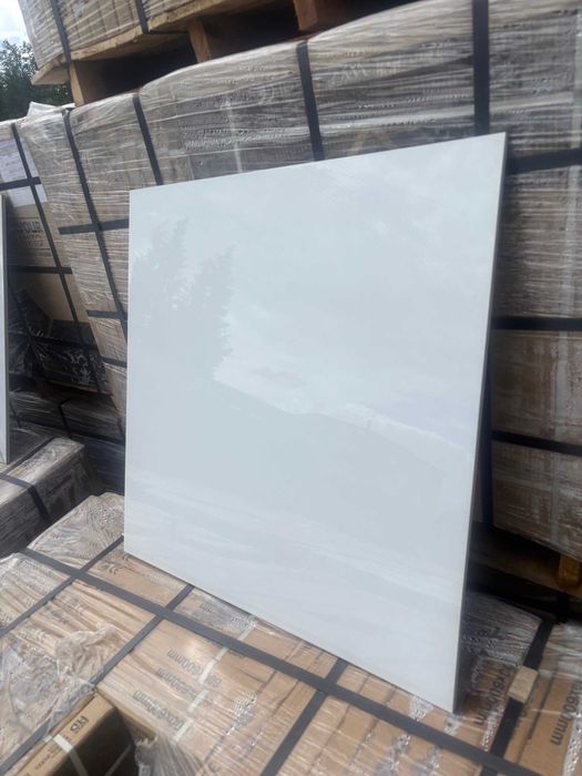 Płytki Ceramiczne Gresowe 60x60 GRES SZKLIWIONY PŁYTKA BIAŁA POLER
