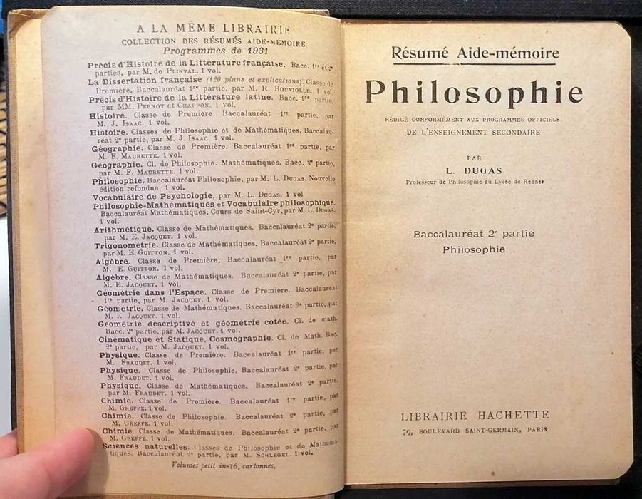 Résumé Aide-Mémoire. Philosophie., de Dugas L.