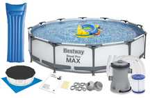 Basen stelażowy 366x76 full zestaw 12w1 Bestway 56416