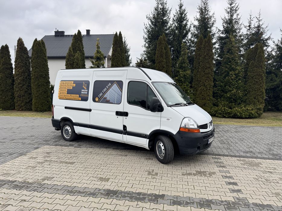 Renault Master Brygadówka 5 osób 2.5 120km 2008r Hak