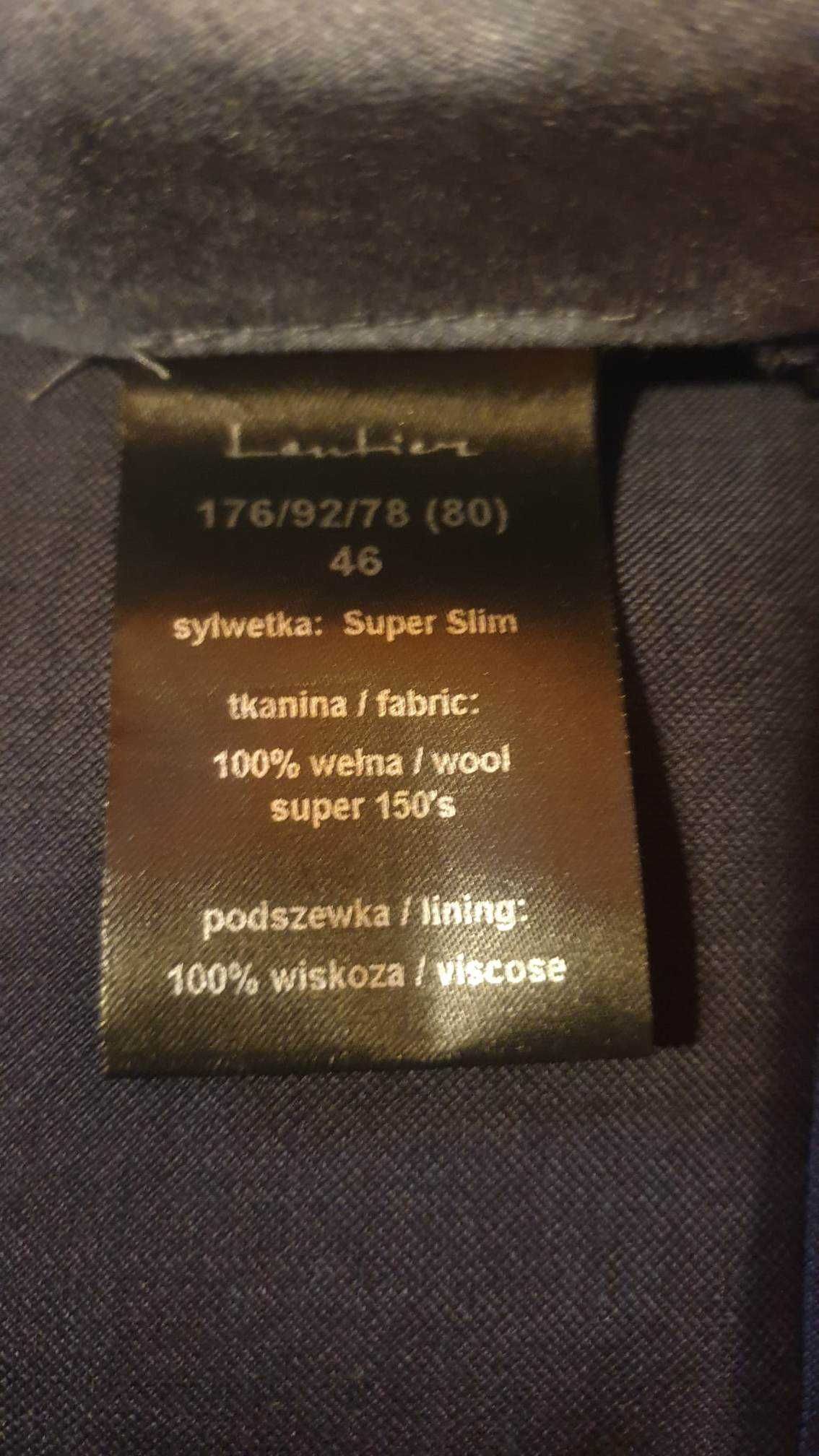 Garnitur LANTIER super slim, 100% wełna super 150's Zignone Włochy