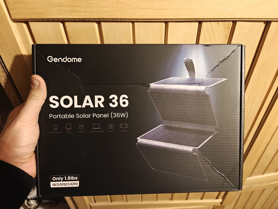 Panel solarny fotowoltaiczny przenośny USB-C Gendome 36W