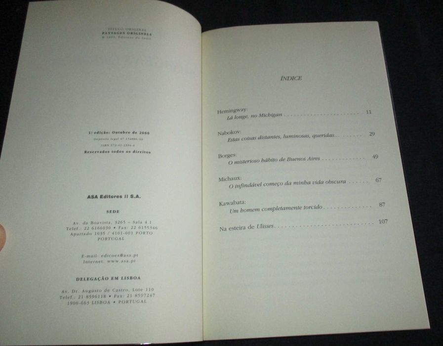 Livro Paisagens Originais Olivier Rolin Asa