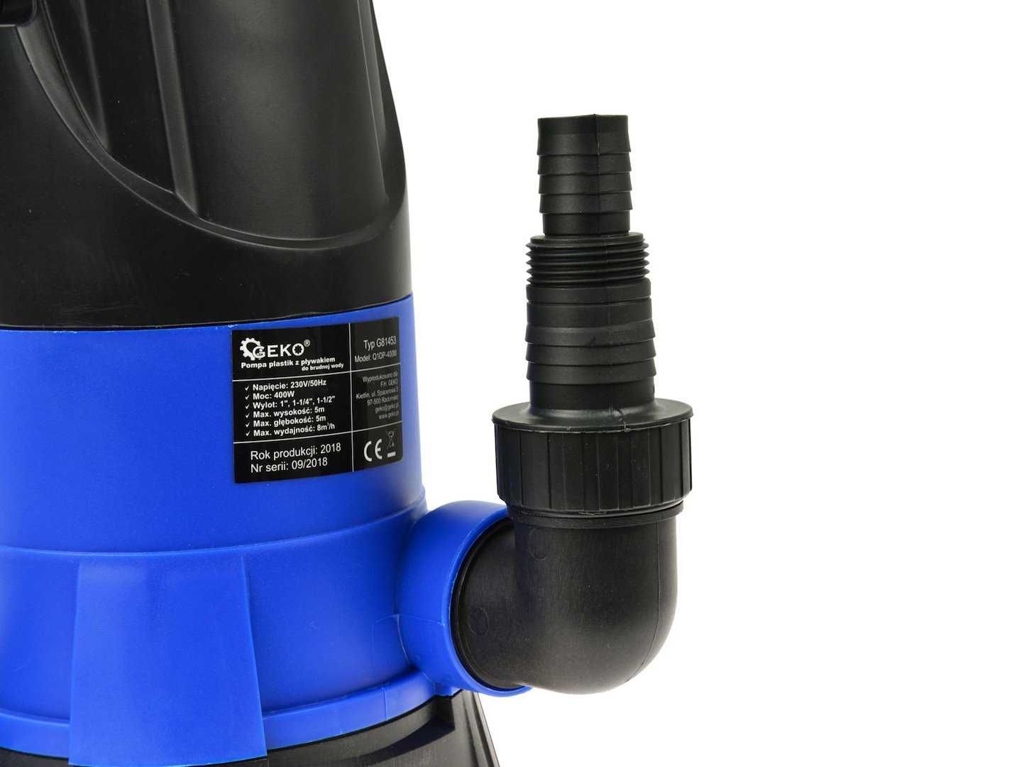 Pompa plastik do brudnej wody z pływakiem