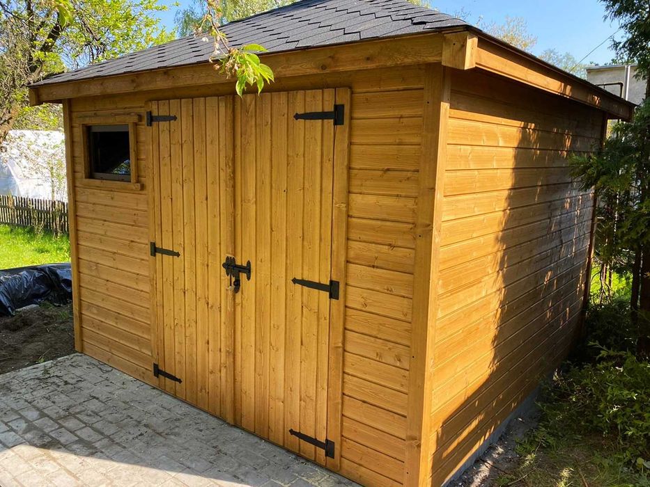 Domek narzędziowy Ares 3m x 3m Altanka drewniana domek - PRODUCENT