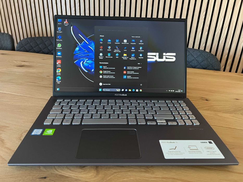 Portátil Asus F512F Core i5 8th, 20Gb Ram, disco SSD, Windows 11
