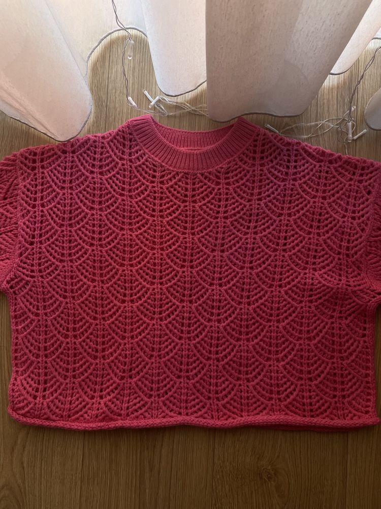 Sweter rózowy, 100% akryl, M, Sinsay