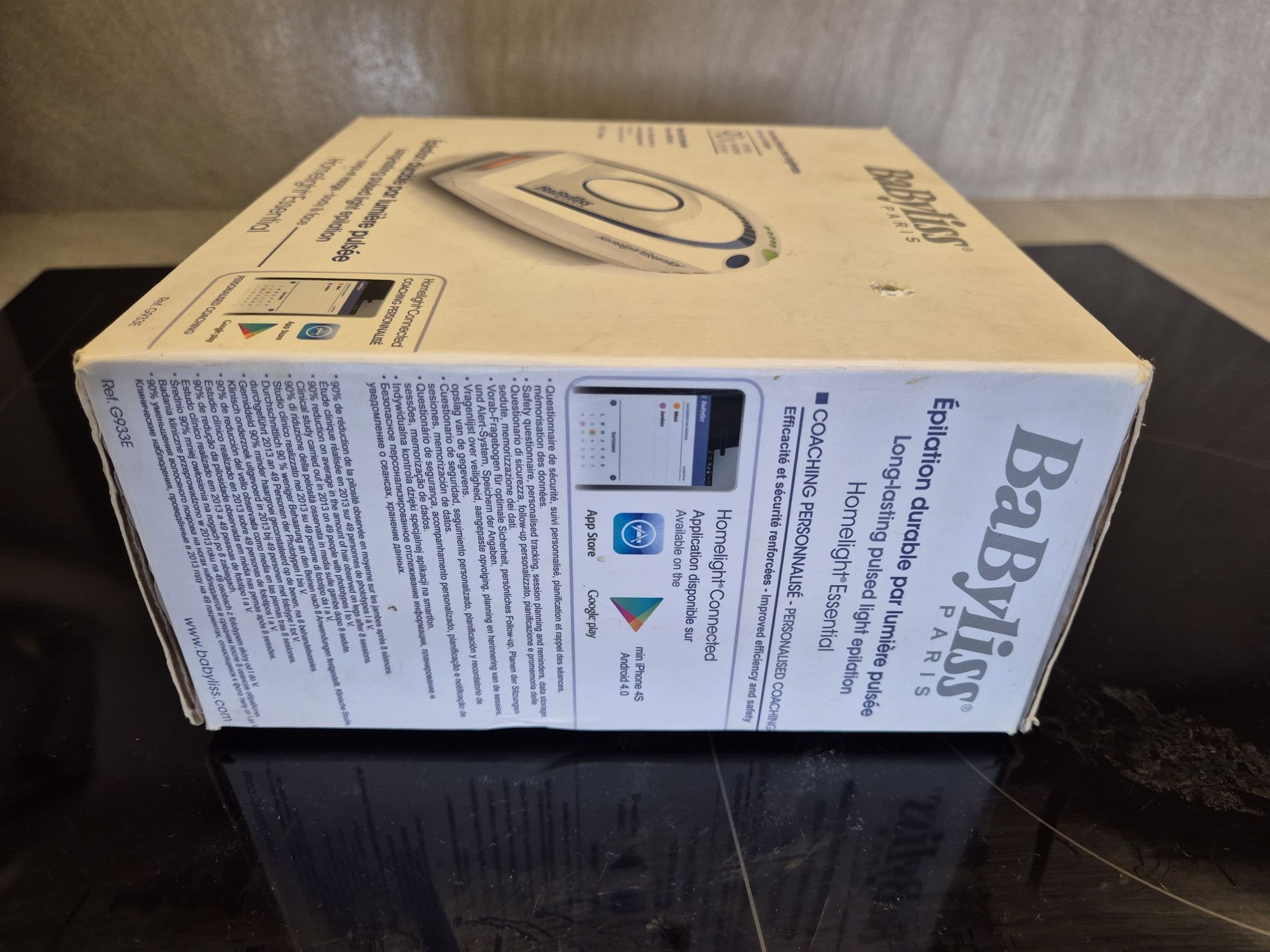 Depilator laserowy BaByliss Paris G933E zestaw jak nowy