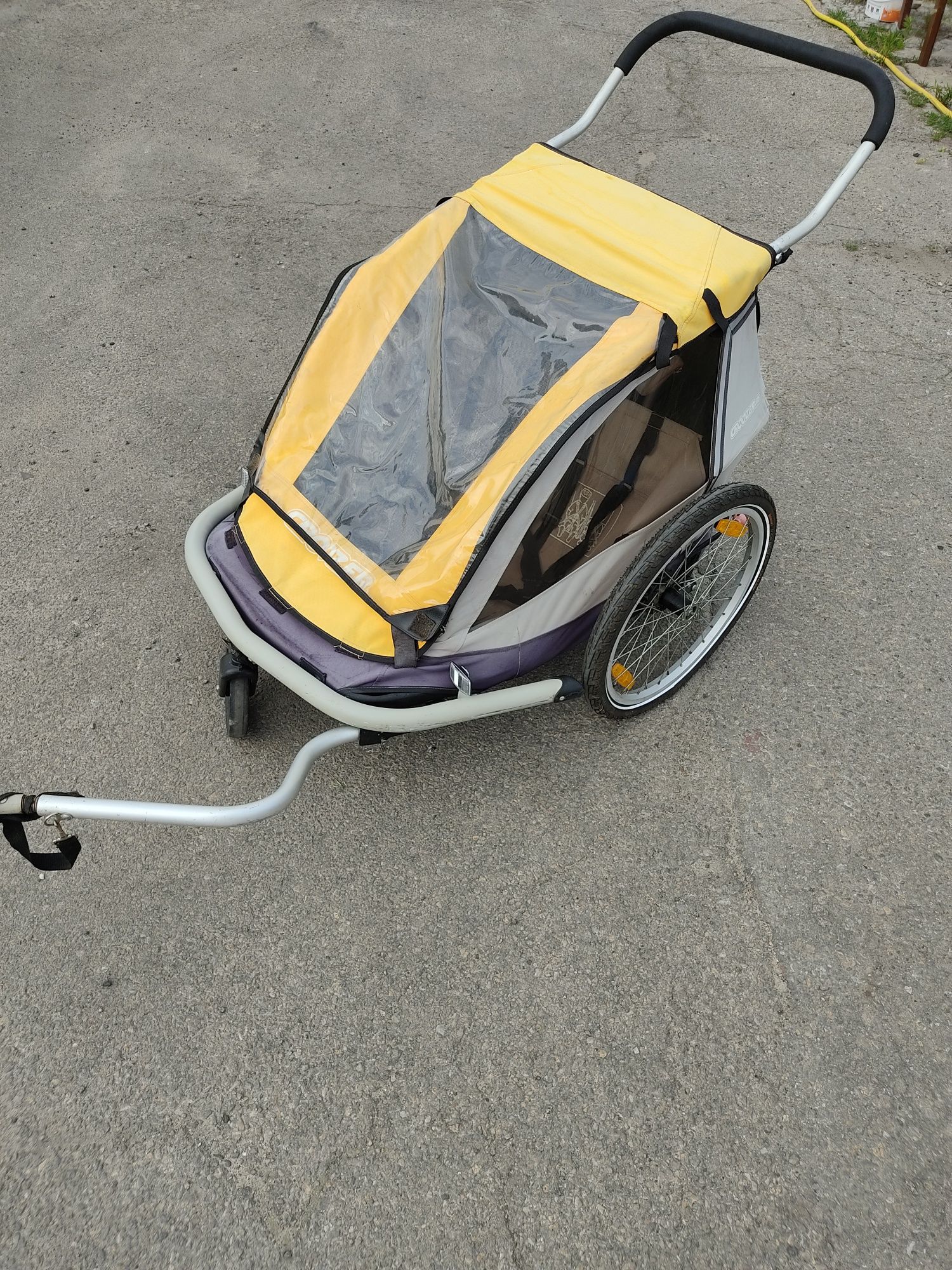 Wózek Croozer 525 przyczepka rowerowa riksza dla 1-2 dzieci 2w1