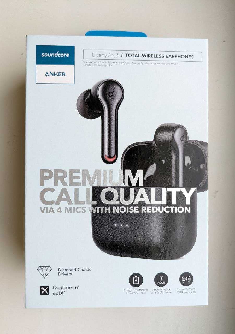 Навушники з мікрофоном TWS Anker SoundCore Liberty Air 2 Black