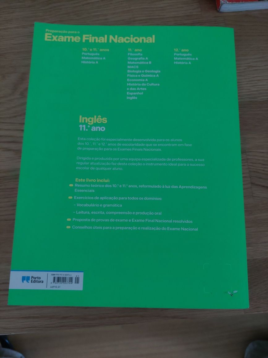 Livro preparação exame inglês 11º ano 23/24