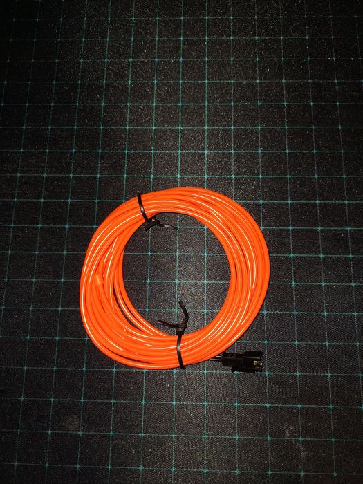 Taśma kabel LED pomarańczowa 5m