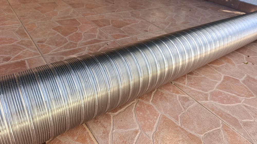 Tubo flexível 2,5m INOX DUPLA D150