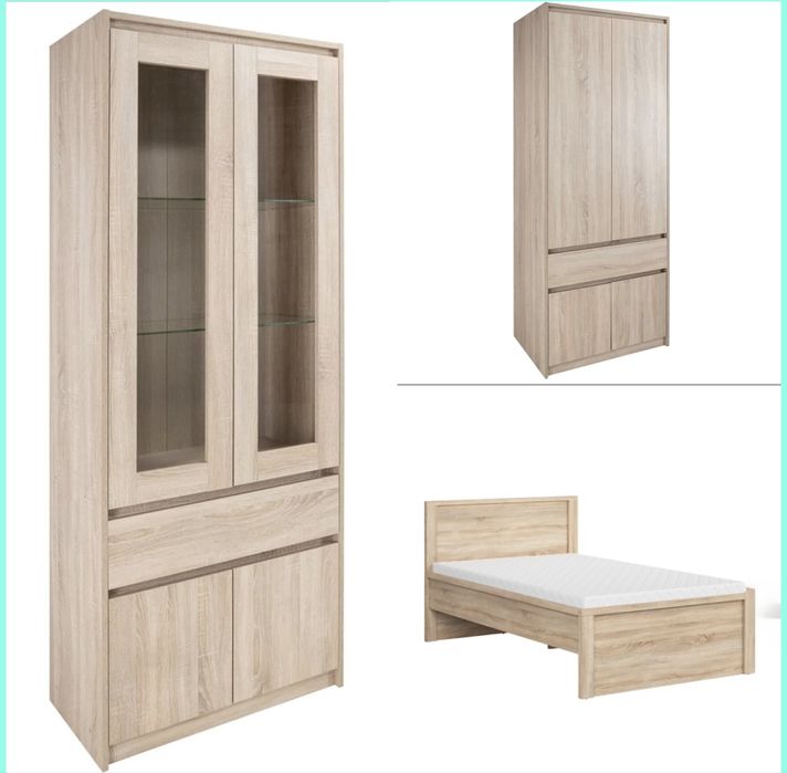 Zestaw mebli dąb sonoma