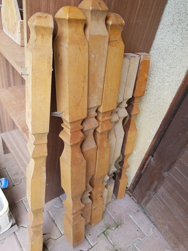 ogrodzenie balustrada barierka drewno schody