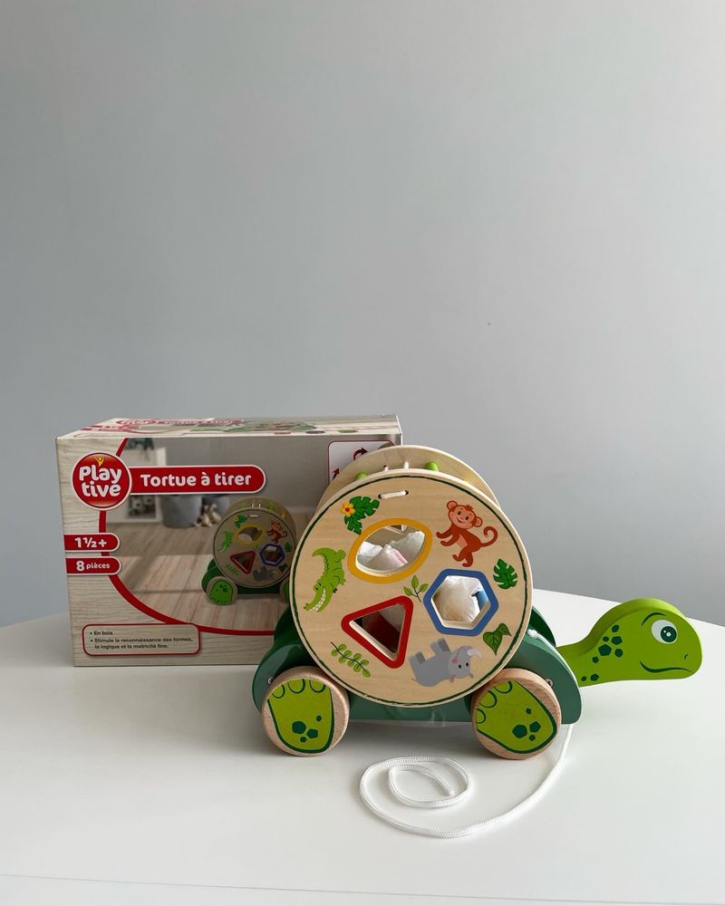 Еко іграшка-сортер «Черепаха» Play tive